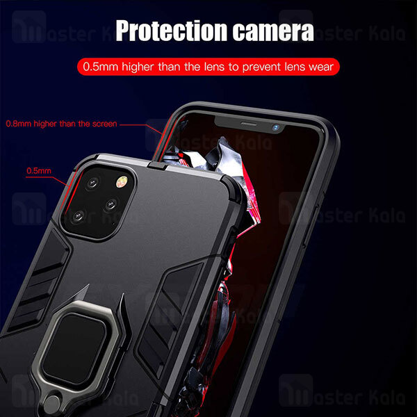 قاب Apple iPhone 12 Pro Max KEYSION ShockProof Armor Ring Holder Case