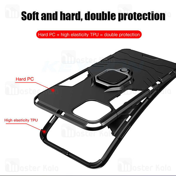 قاب Apple iPhone 12 Pro Max KEYSION ShockProof Armor Ring Holder Case