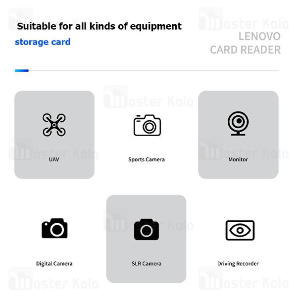 رم ریدر Lenovo D204 USB 3.0 TF and SD Card Reader