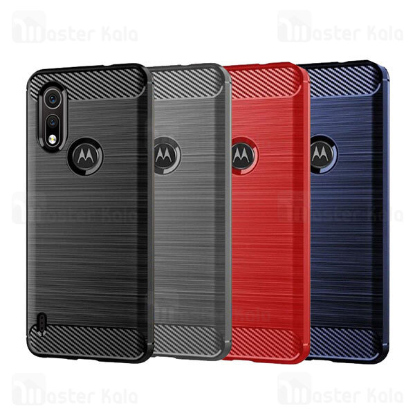 قاب محافظ ژله ای Motorola P40 Play Fiber Carbon Rugged Armor Case