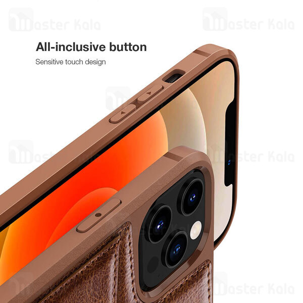 قاب چرمی نیلکین آیفون Apple iPhone 12 Pro Max Nillkin Aoge Leather Cover Case