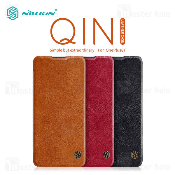 کیف چرمی OnePlus 8T / 8T Plus 5G Nillkin Qin Leather Case