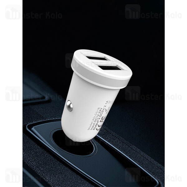 شارژر فندکی ایکس او XO TZ08 Dual USB Car Charger همراه با کابل توان 2.1A