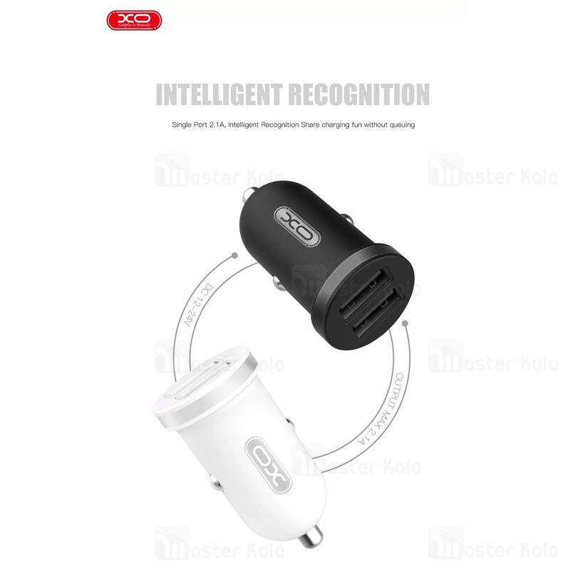 شارژر فندکی ایکس او XO TZ08 Dual USB Car Charger همراه با کابل توان 2.1A