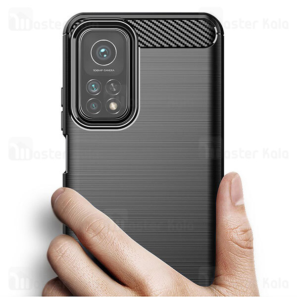 قاب محافظ ژله ای Xiaomi Mi 10T 5G Fiber Carbon Rugged Armor Case