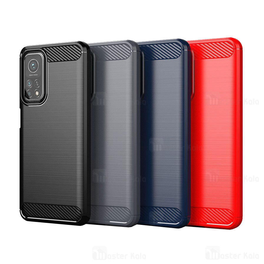 قاب محافظ ژله ای Xiaomi Mi 10T 5G Fiber Carbon Rugged Armor Case