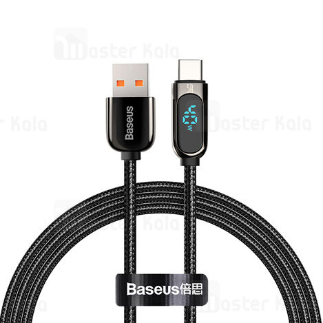 کابل شارژ تایپ سی Baseus Display Fast Charging Data Cable CATSK-01 1m 5A 40w