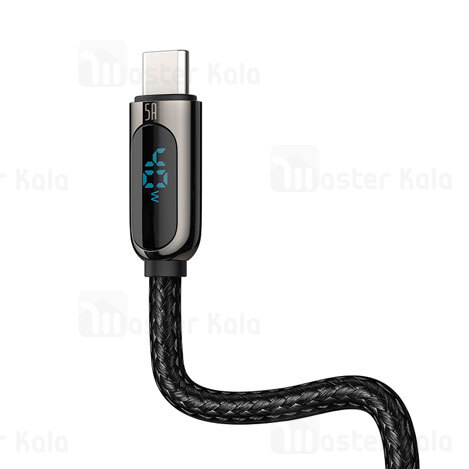 کابل شارژ تایپ سی Baseus Display Fast Charging Data Cable CATSK-01 1m 5A 40w