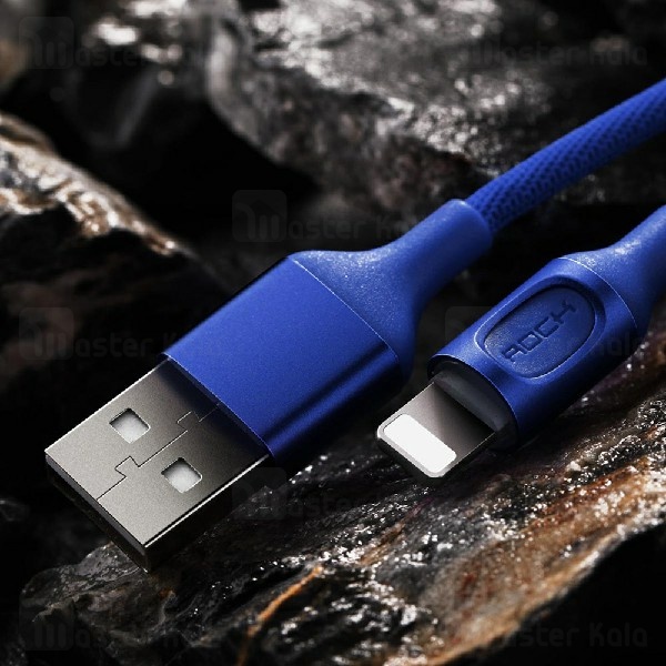 کابل لایتنینگ راک Rock RCB0619 Cable توان 2.1 آمپر و دارای قطع کن خودکار