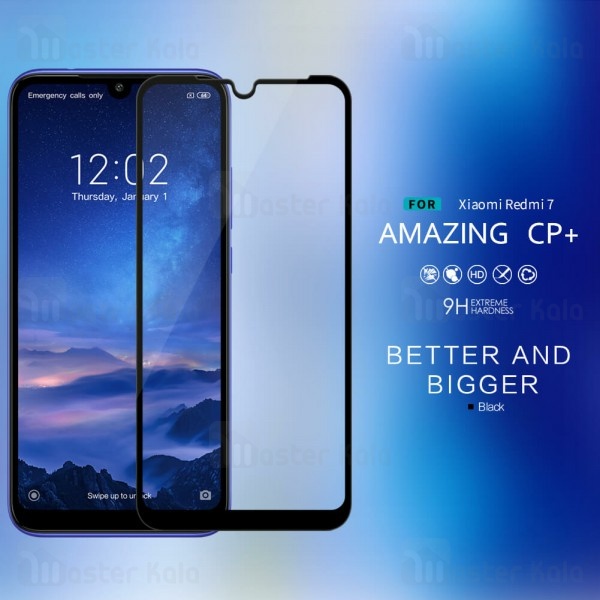 گلس تمام صفحه نیلکین Xiaomi Redmi 7 Nillkin CP+ Glass