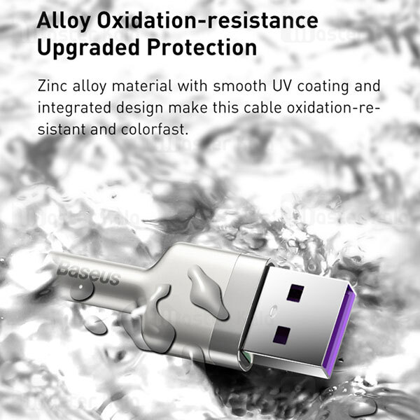 کابل تایپ سی Baseus Cafule Series Metal CATJK-A01 Type C Charging 1m 40W Data Cable