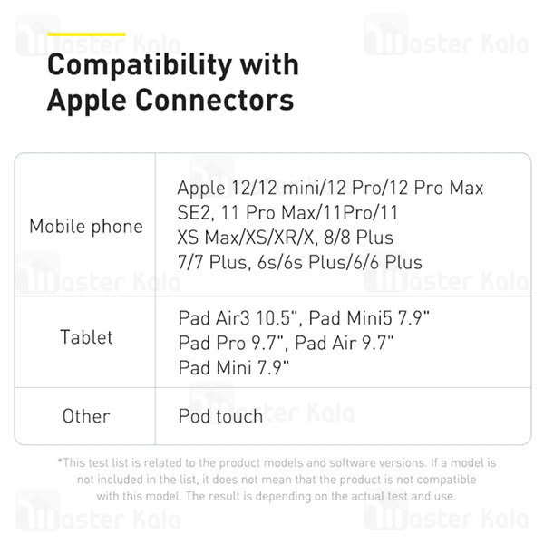 کابل لایتنینگ به تایپ سی Baseus Cafule Series Metal CATLJK-B01 Type C to Lightning 2m 20W