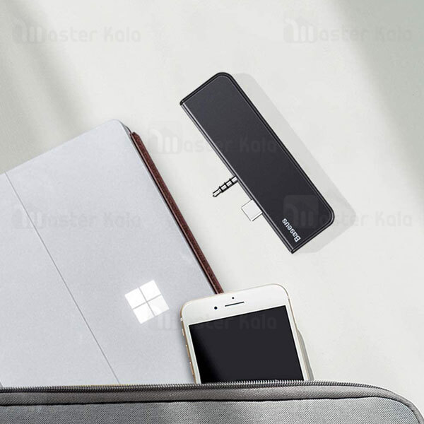 هاب 4 پورت بیسوس Baseus MultiFunctional HUB Adapter CAHUB-FT01 مناسب برای Surface Go