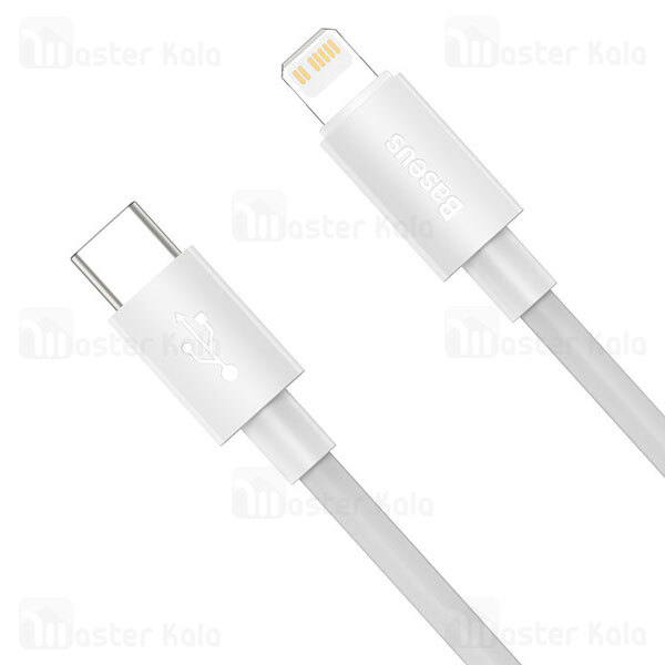 کابل لایتنینگ به تایپ سی Baseus Simple Wisdom Type C To Lightning TZCATLZJ-02 2Pcs 1.5m 2.4A