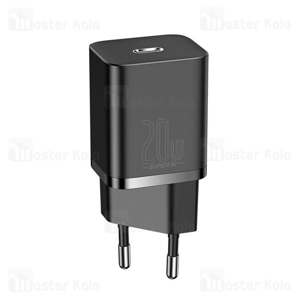 شارژر دیواری فست شارژ بیسوس Baseus Super Si Quick Charger 1C 20W TZCCSUP-B01 توان 20 وات همراه کابل