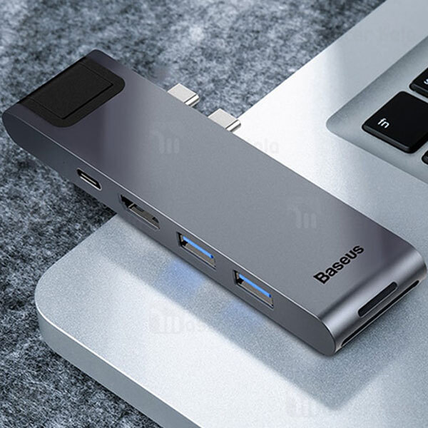 هاب Baseus Thunderbolt C Pro Smart HUB Docking Station CAHUB-L0G For MacBook Pro