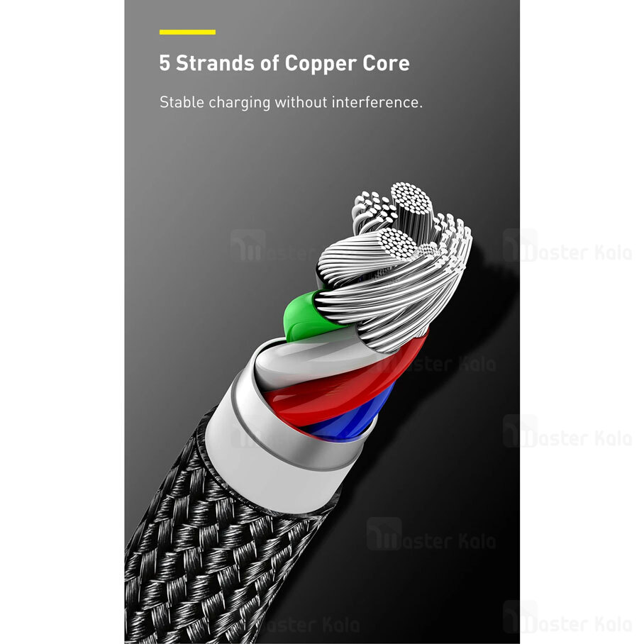 کابل لایتنینگ به Type-C بیسوس Baseus Tungsten Gold CATLWJ-01 طول 1 متر توان 20 وات