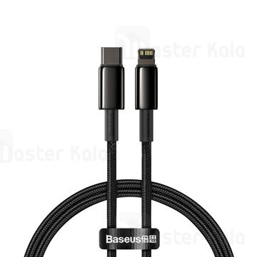 کابل لایتنینگ به Type-C بیسوس Baseus Tungsten Gold CATLWJ-01 طول 1 متر توان 20 وات