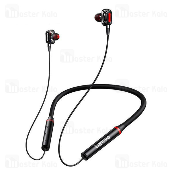 هندزفری بلوتوث گردنی لنوو Lenovo HE05 Pro Dual Driver Neckband Bluetooth Earphone طراحی مگنتی