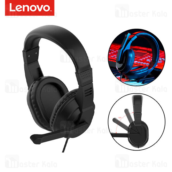 هدفون سیمیی گیمینگ لنوو Lenovo P320 Plus Adapter Wired Gaming Headphone دارای میکروفون