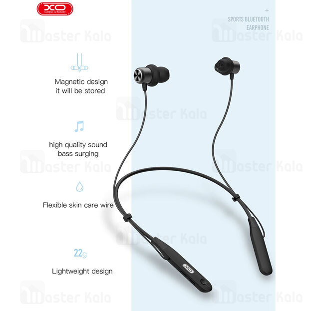 هندزفری بلوتوث گردنی ایکس او XO BS13 Wireless Sport Bluetooth Earphone مگنتی و ضد آب