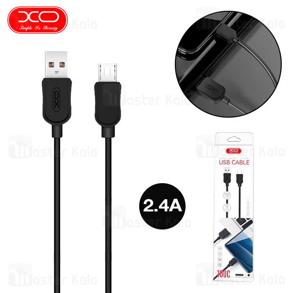 کابل میکرو یو اس بی XO NB41 microUSB Data Charging Cable 2.4A 1m