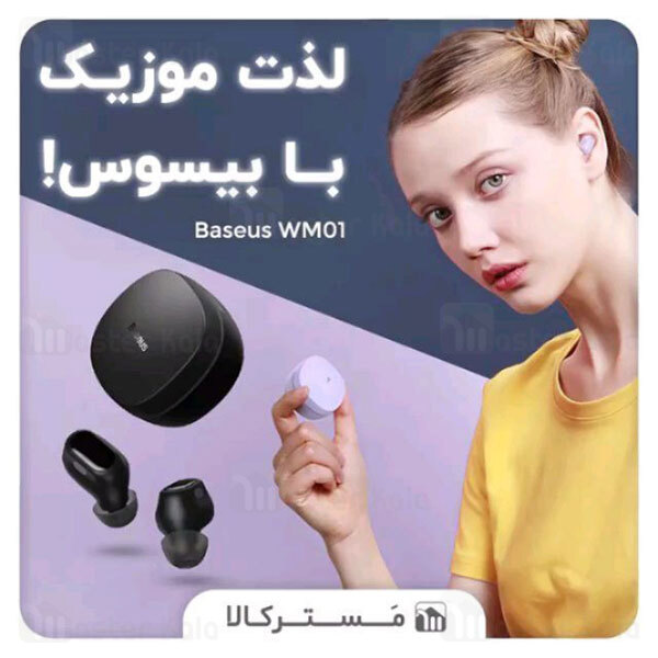 هندزفری بلوتوث دوگوش بیسوس Baseus WM01 Encok True Wireless Earphones NGWM01-01