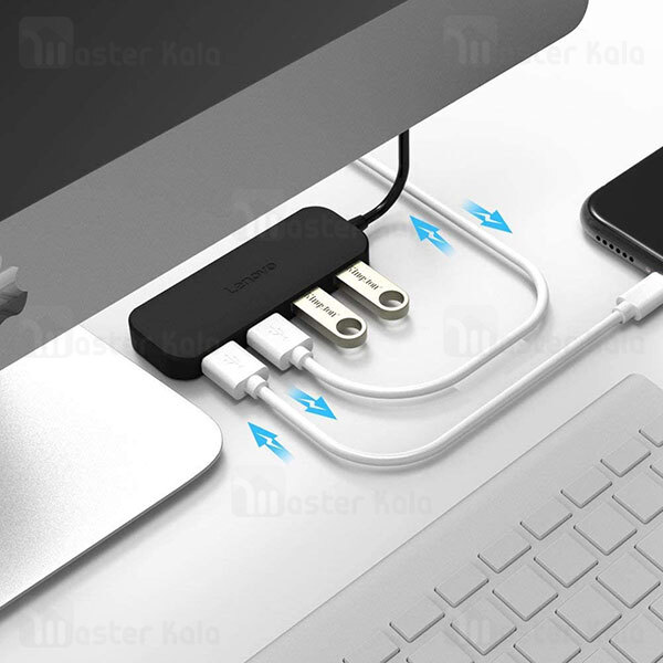 هاب 4 پورت لنوو Lenovo A601 4Ports USB2.0 Hub Splitter طول 0.5 متر