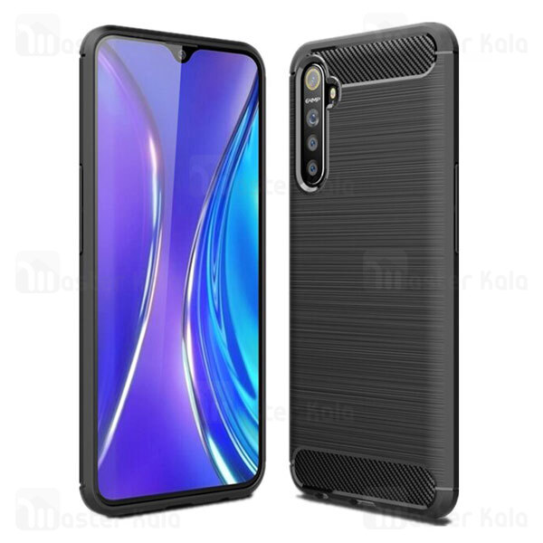 قاب محافظ ژله ای Oppo Realme X2 / Realme XT / Oppo K5 Fiber Carbon Rugged Armor Case