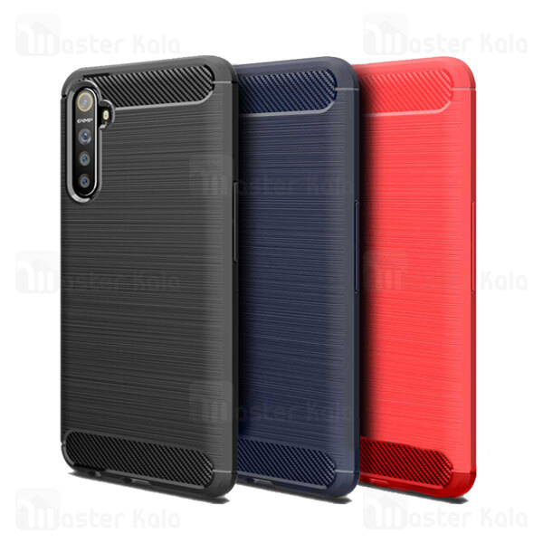 قاب محافظ ژله ای Oppo Realme X2 / Realme XT / Oppo K5 Fiber Carbon Rugged Armor Case