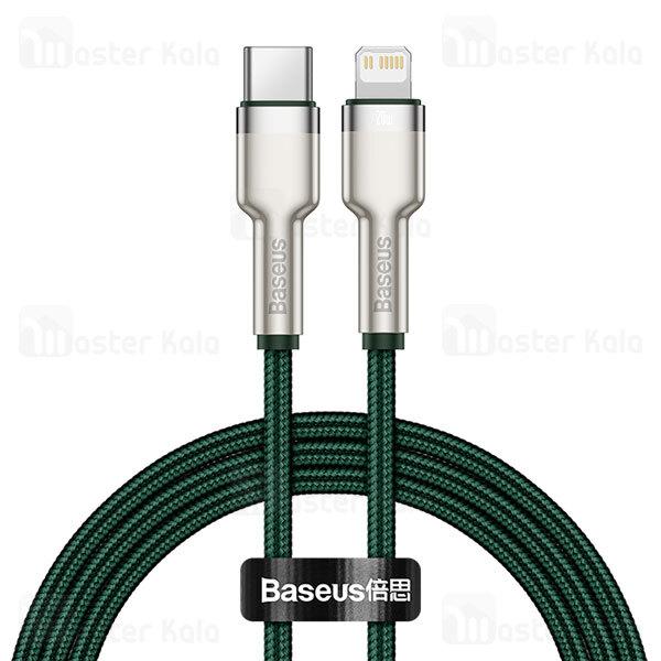 کابل لایتنینگ به تایپ سی Baseus Cafule Series Metal CATLJK-A01 Type C to Lightning 1m 20W