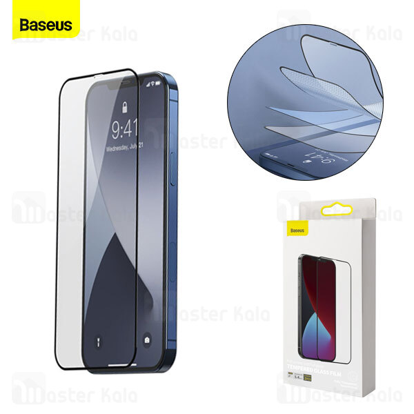 پک 2تایی محافظ صفحه شیشه ای تمام صفحه بیسوس آیفون Apple iPhone 12 Mini Baseus SGAPIPH54N-KC01