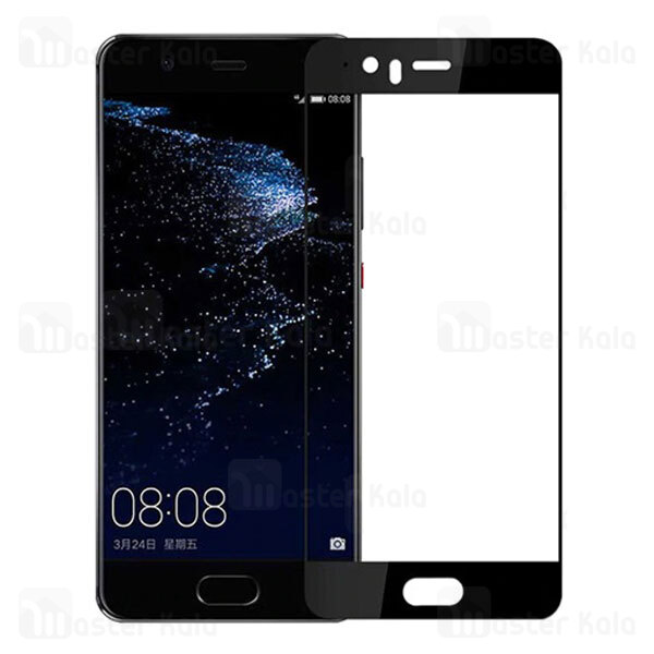 محافظ صفحه نمایش شیشه ای تمام صفحه و خمیده تمام چسب مناسب Huawei P10 Lite