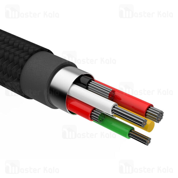 کابل لایتنینگ بیسوس Baseus Shining Cable with Jet Metal CALSY-01 طول 1 متر توان 2 آمپر