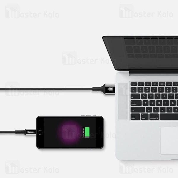 کابل لایتنینگ بیسوس Baseus Shining Cable with Jet Metal CALSY-01 طول 1 متر توان 2 آمپر