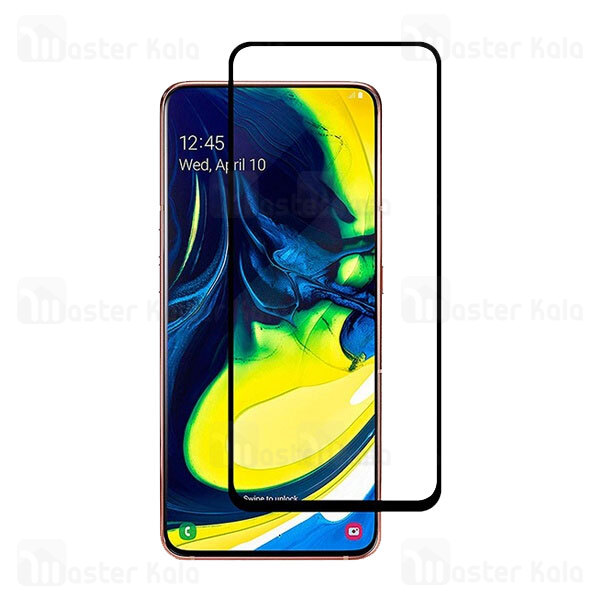 محافظ صفحه شیشه ای تمام صفحه و تمام چسب سامسونگ Samsung Galaxy A80 / A90 6D