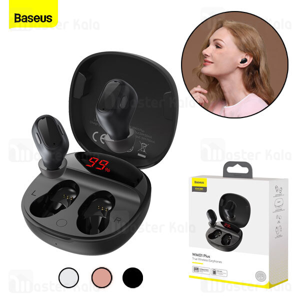 هندزفری بلوتوث دوگوش بیسوس Baseus Encok WM01 True Wireless Plus Earphones NGWM01P-01