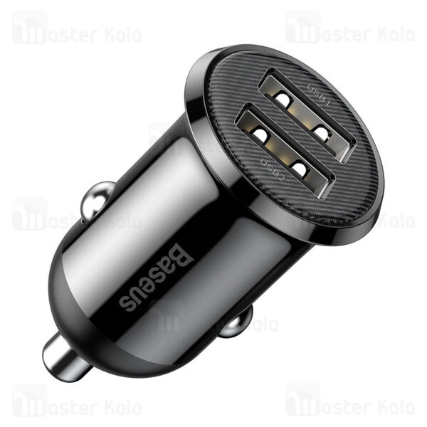 شارژر فندکی بیسوس Baseus Grain Pro Car Charger CCXML-U CCALLP-01 Dual USB 4.8A