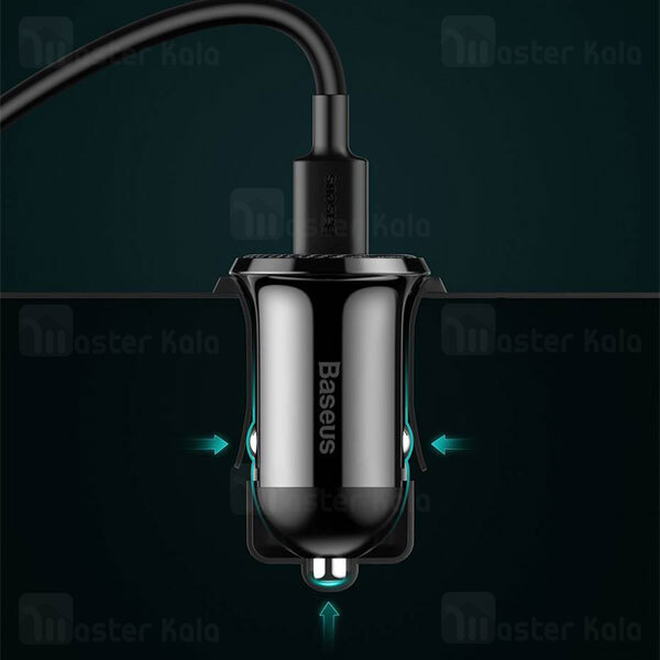 شارژر فندکی بیسوس Baseus Grain Pro Car Charger CCXML-U CCALLP-01 Dual USB 4.8A