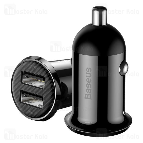 شارژر فندکی بیسوس Baseus Grain Pro Car Charger CCXML-U CCALLP-01 Dual USB 4.8A