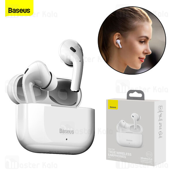 هندزفری بلوتوث دوگوش بیسوس Baseus W3 Encok Hi-Fi True Wireless Earphones NGW3-02