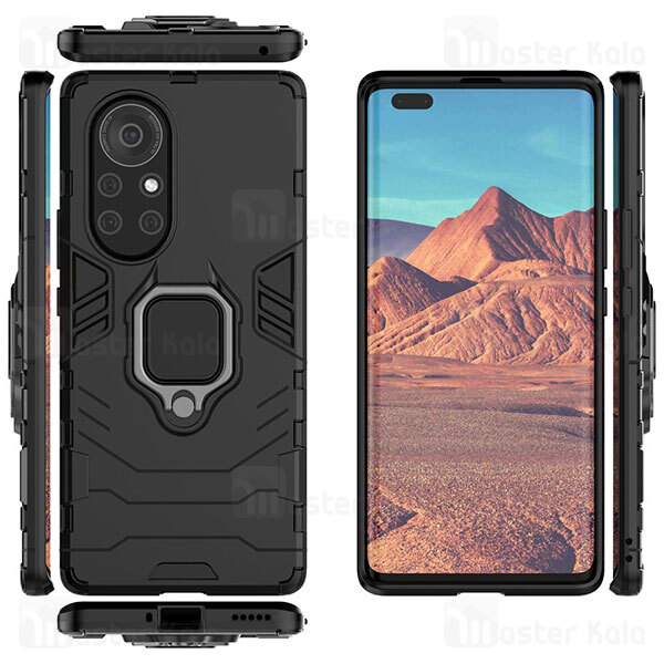 گارد ضد ضربه انگشتی Huawei Nova 8 Pro 5G Black Panther KEYSION ShockProof Armor Ring