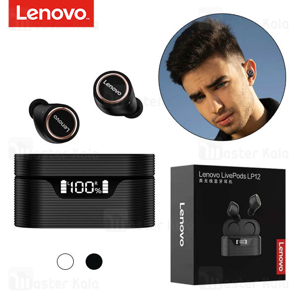 هندزفری بلوتوث دوگوش لنوو Lenovo LivePods LP12 Wireless Earphone