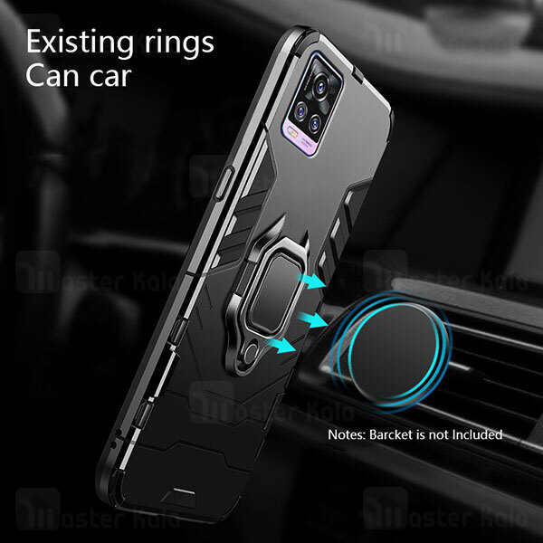 قاب ضد ضربه Vivo V20 KEYSION Shockproof Armor Ring Holder Case