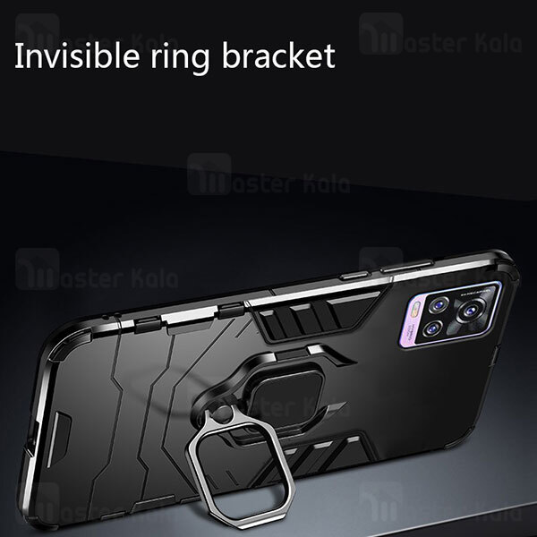 قاب ضد ضربه Vivo V20 KEYSION Shockproof Armor Ring Holder Case