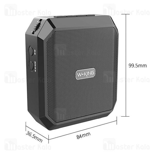 اسپیکر بلوتوث دبلیو کینگ W-King KS01 Voice Amplifier Speaker توان 5 وات رم و فلش خور با میکروفون