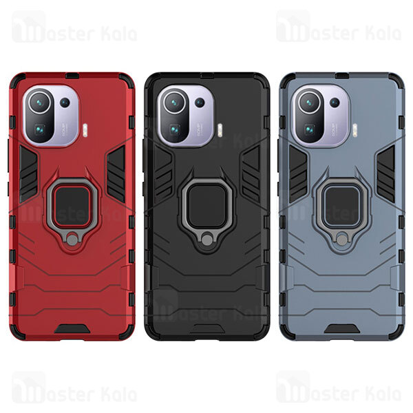 قاب ضد ضربه Xiaomi Mi 11 Pro KEYSION Shockproof Armor Ring Holder Case