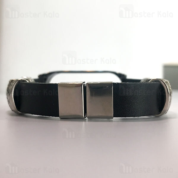 بند چرمی دستبند هوشمند شیائومی Xiaomi Mi Band 5 / 6 new steel art band