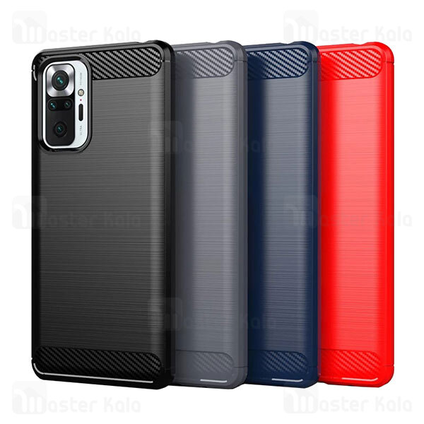 قاب محافظ ژله ای Xiaomi Redmi Note 10 Pro / Note 10 Pro Max Fiber Carbon Rugged Armor Case