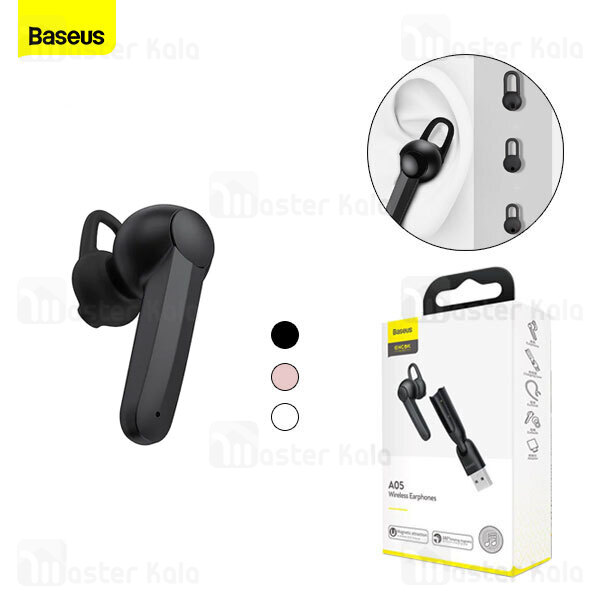 هندزفری بلوتوث تک گوش بیسوس Baseus A05 Encok Vehicle-mounted Wireless Earphones NGA05-01 با داک شارژ